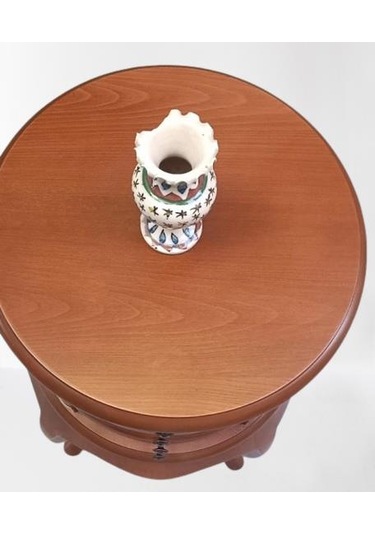 Komodin Şifonyer Model 90388 4 Çekmeceli Tahin Aslan Ayak Bombe Silindir El Yapım