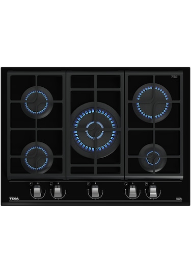 Teka GZC 75330 XBN BK Ankastre Kristal Wok Gözlü Cam Gazlı Ocak 112570054