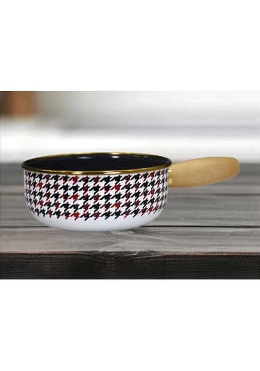 Pr Home Forte Red Emaye Ahşap Kulplu Mini Tava 16 Cm