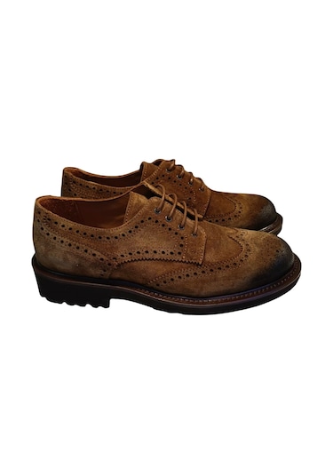 Lufian Danı Erkek Casual Süet Ayakkabı Camel