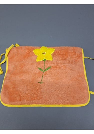 Peluş Mutfak Önlüğü / Su Geçirmez Pembe / Yeşil Turuncu Sarı