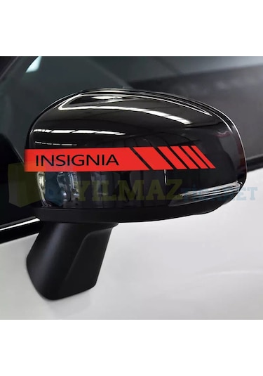 Opel Insignia Yan Ayna Şerit Sticker Etiket Yapıştırma 6 Adet 20 X 2 Cm