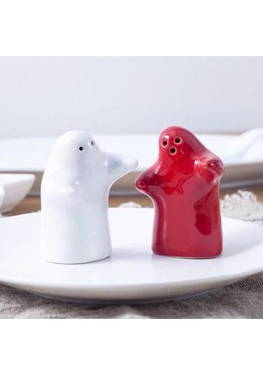 2 Adet Tuz Shaker Kullanımı Uygun Kullanımı Kolay Dolumlu Seramik Sarılma Mutfak İçin Tuzluk Tutucu Tuz Domuzları, Mahzenler Ve Amp Sunucular 1