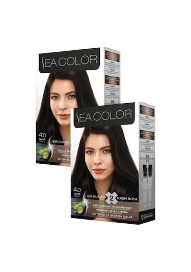 Sea Color 4.0 Saç Boyası Kahve 2 x 100 ML