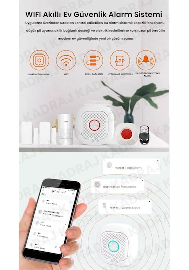 Unıywell Ws-03 Kablosuz Ev Alarm Sistemi Ce Sertifikalı Priz Tipi Ana Ünite