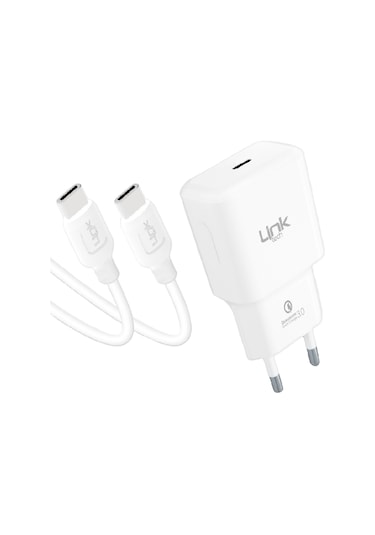 LinkTech T455E PD 20 W Type-C to Type-C Kablolu Şarj Aleti Set