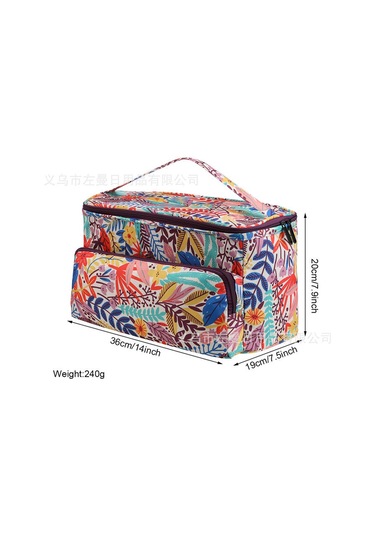 Yifomall Turuncu Sepet Desenli Kumaş İplik Çantası - Ev Ve Seyahat İçin Pratik Organizer, Dayanıklı Malzeme, Hemen Teslimat Portakal