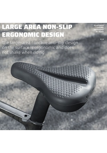 Ebitda West Bıkıng Yp0801206 Tamamen Su Geçirmez Silikon Bisiklet Selesi Şok Emme Koltuk Minderi Siyah Ergonomik Ve Rahat Siyah