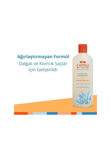 Cantu Weightless Kıvırcık Ve Dalgalı Saçlar Şampuan 400 Ml