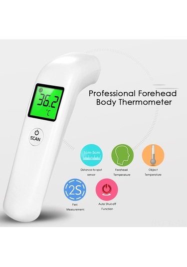 Besthome1 Keşfedin Hızlı Ve Hassas Alın Termometresi - Lcd Ekranlı, Pilsiz, Temassız Ateş Ölçer, Yenilikçi Teknoloji
