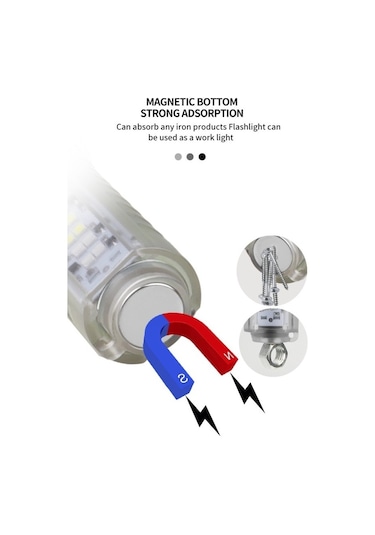 Powerdex Pd-8007 Zoomlu Çok Amaçlı El Feneri Gri