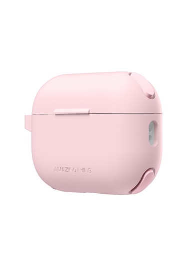 Airpods Pro 2 Uyumlu Amazingthing Airbag Köşe Tasarımlı Omni Serisi Silikon Kapak Pembe