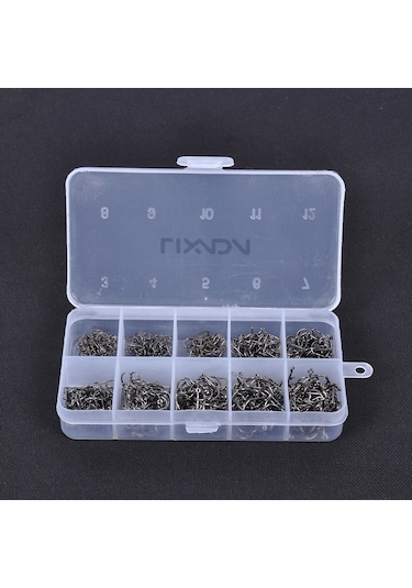 Lixada-600 Adet Delikli Balık Jig Kanca Olta Takımı