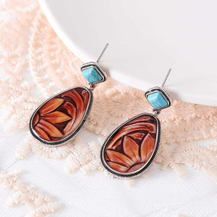 Lemestar Güneş Çiçekli Turkuaz Damla Kolye, Antik Gümüş Kahverengi, Moda Aksesuar, Kaliteli Malzeme, Şık Ve Dayanıklı, Kişisel Stiliniz İçin Diğer