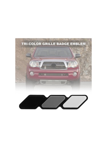 Synodicmonth Toyota Tacoma 4runner Highlander İçin Üç Renkli Ön Izgara Rozet Amblemi
