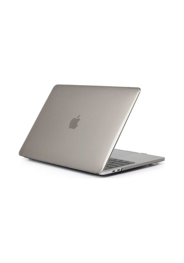 Macbook Uyumlu 13.3’ Air M1 Zore MSoft Kristal Kapak-Gri Gri