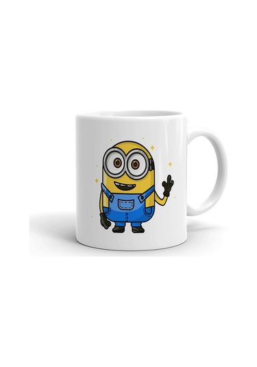 Minion Seramik İthal Porselen Seramik Kupa Bardak Çok Renkli