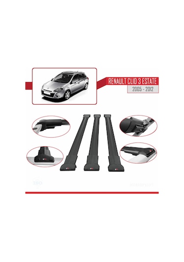 Renault Clio 3 Estate 2005-2012 Arası İle Uyumlu Fly Model Ara At