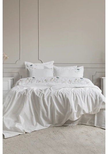 Şaheser Home Collection Nakışlı Çift Kişilik Nev Takımı Harmony Renkli