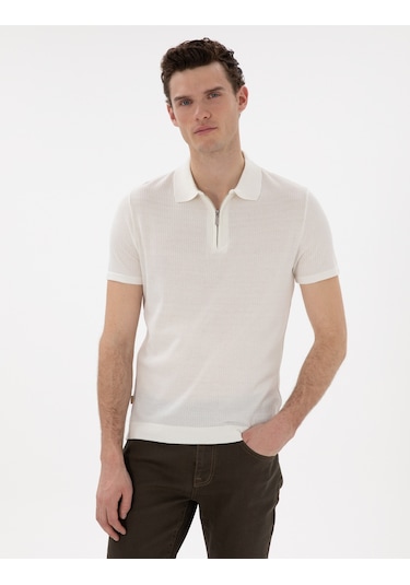 Pierre Cardin Erkek Ekru Kazak /triko 50303605-vr019 Ekru