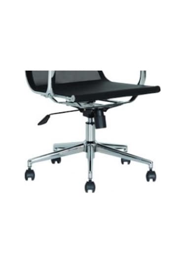 Depolife Ofis Müdür Şef Koltuk Krom Yıldız Ayak Amortisör Tekerlek Şase