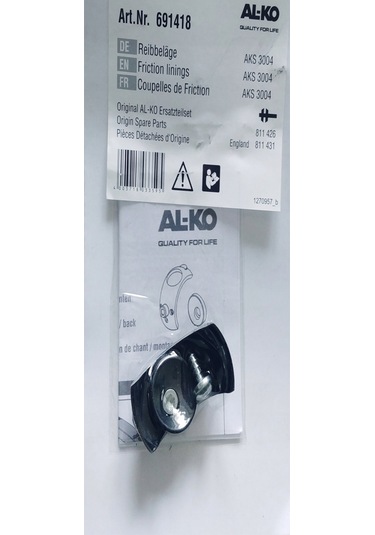 Al-Ko AKS 3004 Sürtünme Balataları Ön ve Arka Seti