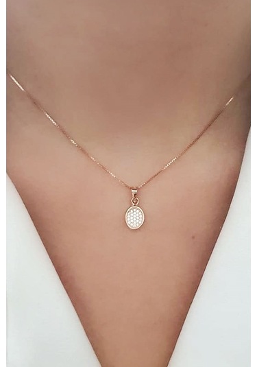 Pırlanta Işıltısında Zirkon Taşlı Gümüş Minimal Kolye (477427813)