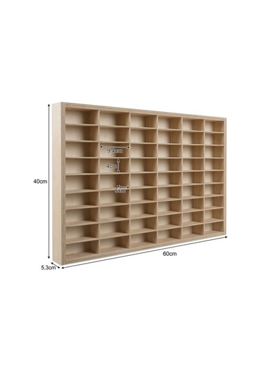 Model Arabalar/koleksiyon Eşyaları İçin Depolama Rafı - Küçük 54 Bölmeli Raf