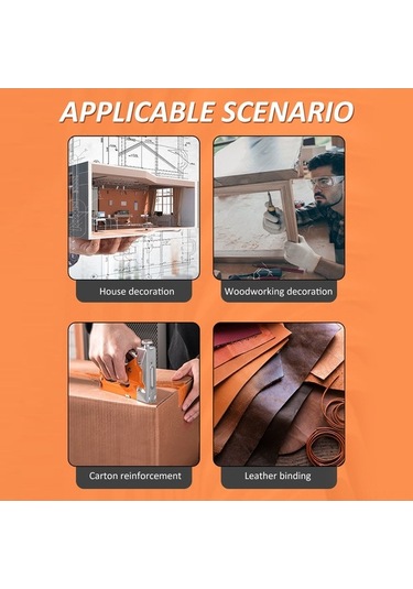 Pazly Çelik Zımba Makinesi Seti - 1200 Çivi + Çivi Sökücü Ve Taşıma Kutusu