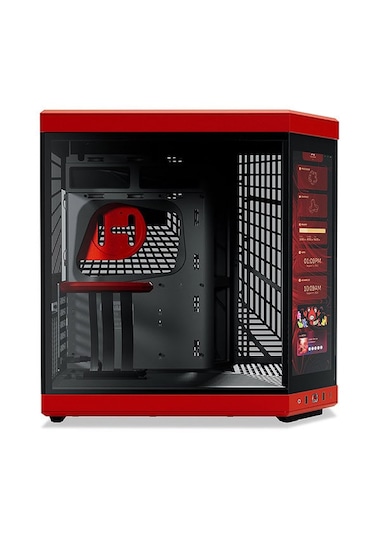 Hyte Y70 Touch Black Cherry Temperli Cam Usb 3.2 E-atx Dual Chamb Bilgisayar Kasası
