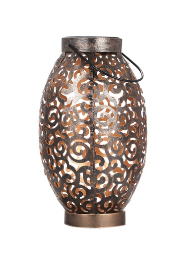 Ximistore9 Güneş Enerjili Led Zırh Feneri, Açık Desenli Fener, Dış Mekan Bahçe Dekorasyonu, Otomatik Açılan Asma/sabitleme Işığı