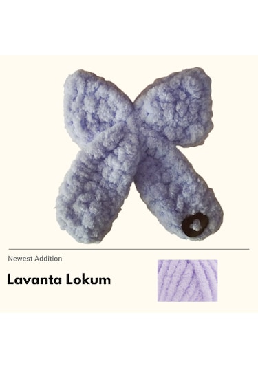 Lavanta Lokum Puffy Toka Lila