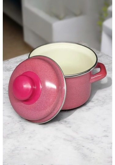 Nishev 4 Lü Mini Emaye Derin Tencere Seti 12 Cm 900 Ml Çok Renkli