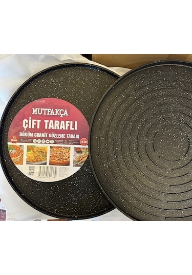 Mutfakça Çiftaraflı Döküm 36 Cm Et Balık Gözleme Tavası