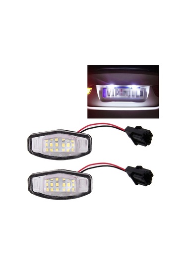 Sones Adet Dc 12v 2w 120lm 6000k Led Plaka Işığı 18-smd Vıı4/5d 01-05, Vııı 06-17, Şehir 4d 03-09, Lengend 99-04