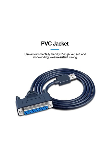 Usb Lpt Yazıcı Dnüştürücü Kablosu 1 Metre