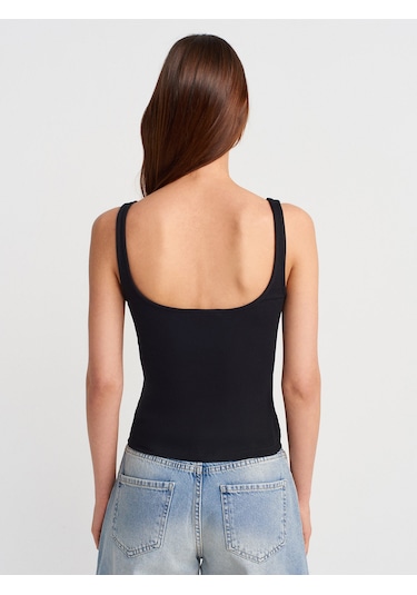 Dilvin 21057 Askılı Atlet-siyah Siyah