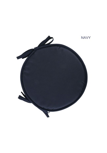 Lacivert Yuvarlak Bistro Dairesel Sandalye Minderi Koltuk Yedekleri Mutfak Yemek Çıkarılabilir Kapak Yeni