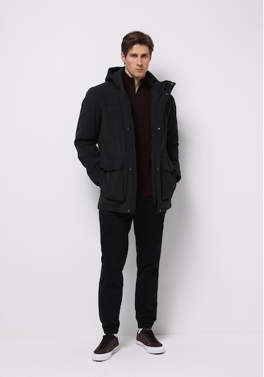 Colins Regular Fit Erkek Siyah Kaban Cl1076886 Q1.v1 Blk Siyah