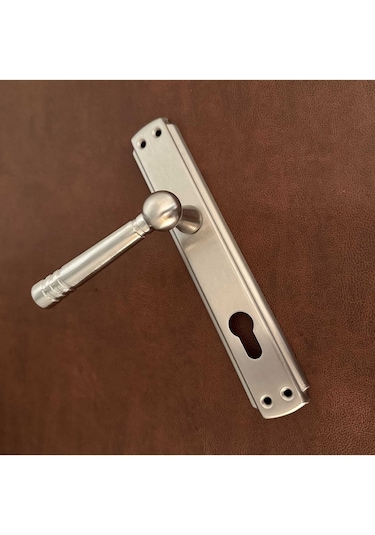 Osmanlı Topkapı Handles Saten Aynalı Yale Çelik Kapı Kolu 1 Takım