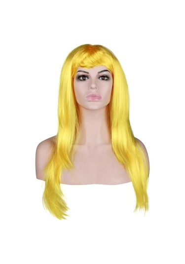 Riota Anime Tarzı Uzun Düz Saçlı Karnaval Peruğu 171228346 Gri