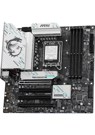 Msı B860M Gaming Plus WIFI Intel B860 8600 MHz(OC) Soket LGA 1851 mATX Anakart