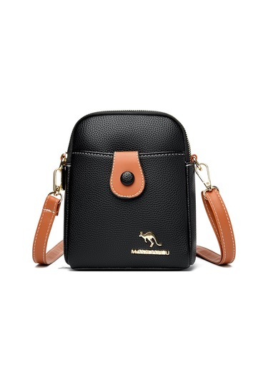 Pu Cep Telefonu Çantası Kadın Yeni Stil Şık Ve Zarif Çapraz Askılı Küçük Çanta Bozuk Para Cüzdanı Niş Kadın Çantasısiyah Diğer