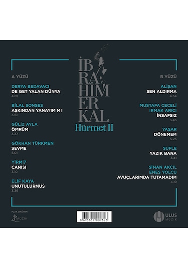 Çeşitli Sanatçılar İbrahim Erkal Hürmet 2 Turkuaz Plak