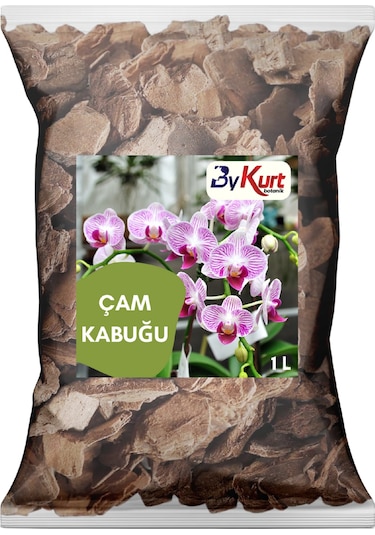 Bykurt İthal Orkide Toprağı 1l Hollanda Çam Kabuğu Özel Tür Orkideler İçin İdeal Karışım 1 Litre