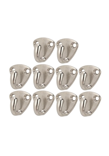10'lu Tekli Mini Askı. Tekne Güverte Askısı. Sarı Crome Kaplı