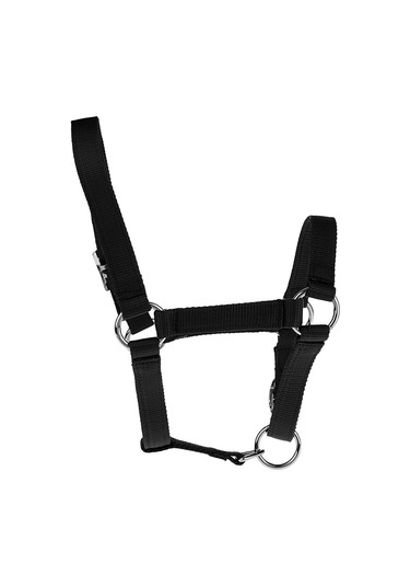 Homyl Ayarlanabilir Naylon Dokuma Binicilik Batı At Yular Siyah Siyah