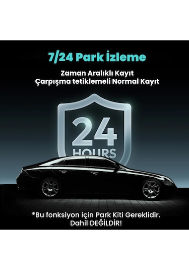 360+ Botslab HK30 Pro 2K QHD WiFi 140° Geniş Açı Gece Görüşlü Akıllı Araç İçi Kamera