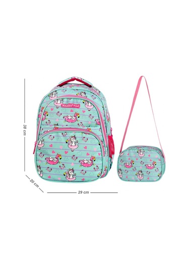 Waddell Çanta Açık Yeşil Unicorn Okul Çantası Seti - Waddell Bag