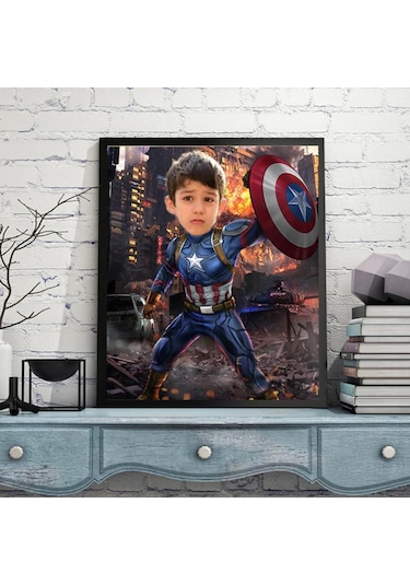 Kişiye Özel Kaptan Amerika Duvar Posteri 2333